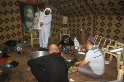 المندائيون بالبصرة يشاركون في إحياء الشعائر الحسينية من خلال اقامة موكبين