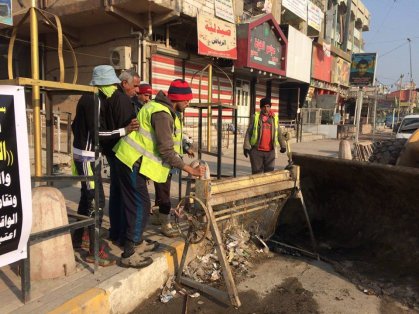 أمانة بغداد تباشر تنفيذ خطة لاعادة افتتاح جميع الشوارع المغلقة في مدينة الصدر