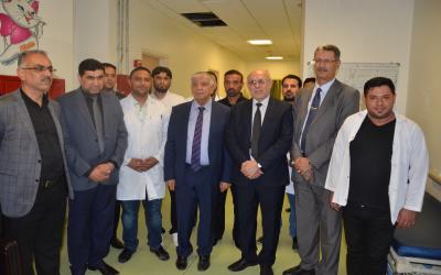 وزير النفط يزور مستشفى الاطفال للامراض السرطانية في البصرة ويوعز بتقديم الدعم اللازم