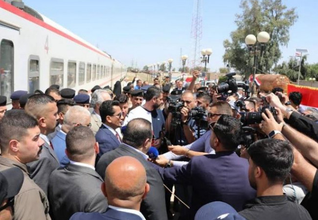 وزير النقل يفتتح خط بغداد – سامراء السككي