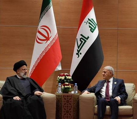 رئيس الجمهورية ونظيره الإيراني يبحثان سبل تعزيز العلاقات الثنائية بين البلدين