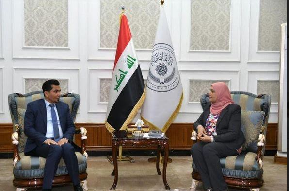 وزير النقل يبحث مع وزيرة المالية  سبل تطوير ودعم شركة الخطوط الجوية العراقية