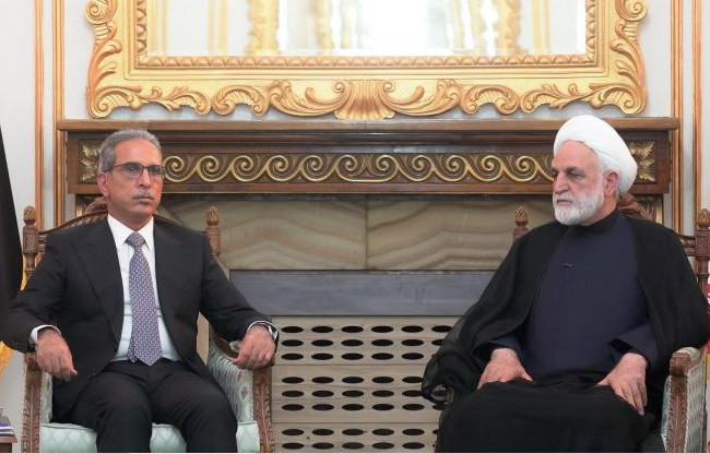 رئيس مجلس القضاء الأعلى يلتقي رئيس السلطة القضائية في إيران