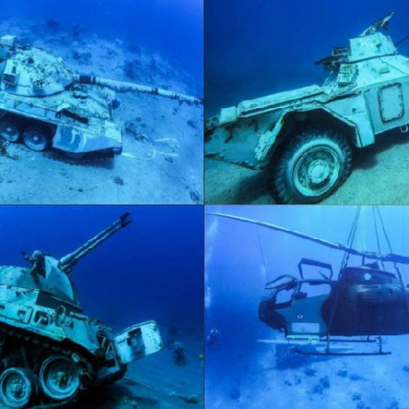 متحف عسكري أردني تحت الماء