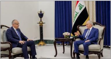 رئيس الجمهورية يؤكد عمق العلاقات التي تربط العراق ومصر  على المستويات السياسية والأمنية والاقتصادية والثقافية