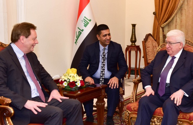 رئيس الجمهورية يؤكد حرص العراق على تعزيز علاقاته مع بريطانيا