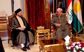 رئيس المجلس الاعلى يبحث مع بارزاني أوضاع إقليم كردستان ومحاربة الإرهاب