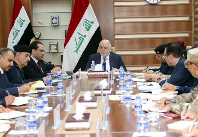 العبادي يؤكد في اجتماع مع قادة وزارة الداخلية اهمية عدم خضوع رجل الأمن لأي ضغط