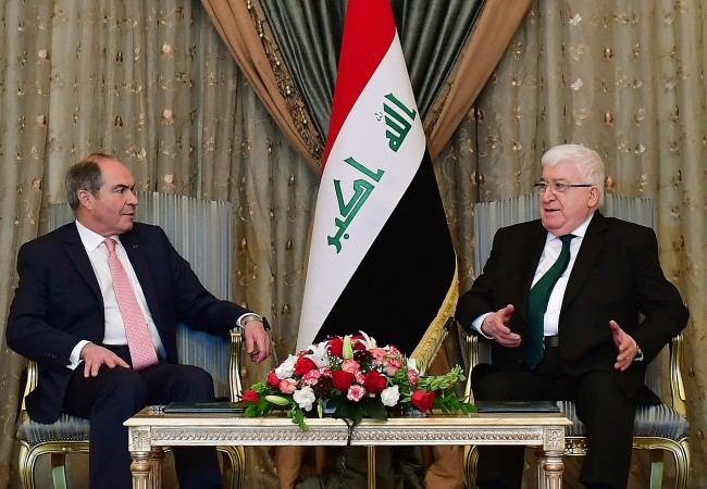 الملقي لمعصوم: انتصارات القوات العراقية على داعش مفخرة لنا جميعاً