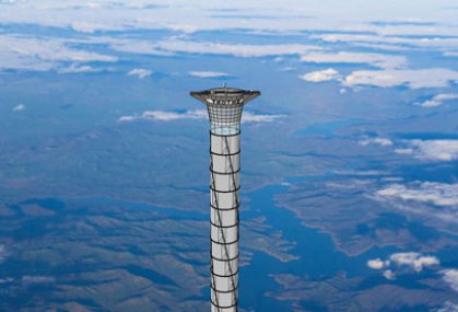 برج منفوخ بارتفاع 20 كلم لتسهيل اكتشاف الفضاء