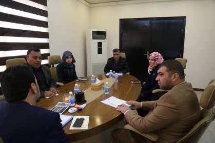 وزير الشباب والرياضة يلتقي عددا من موظفي الوزارة اصحاب الشهادات العليا