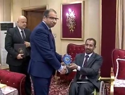 رئيس مجلس النواب يستقبل وفد قوس البارالمبية