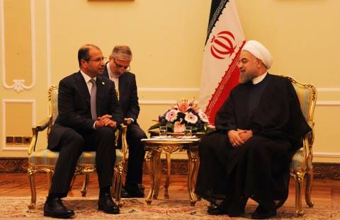 الرئيس الايراني للجبوري: سنبقى إلى جانب العراق في مكافحة الإرهاب حتى النهاية