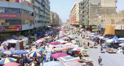 حملة رفع التجاوزات عن سوق العربي والشورجة