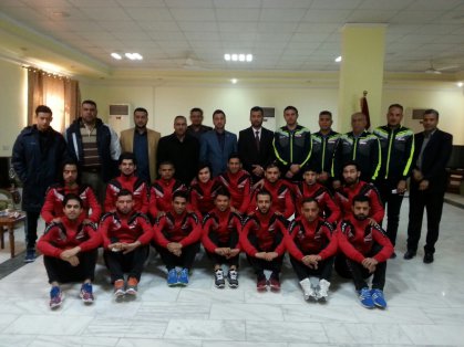 عبطان يلتقي منتخب كرة الصالات وكادره الفني ويحثهم على تحقيق نتائج تشرف اسم العراق