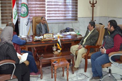 مدير عام دائرة الاستثمار يلتقي وفد شركة المقاولون العرب