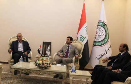 عبطان وحسن يلتقيان وزير النقل لحلحلة الازمة المالية لنادي الزوراء