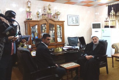 الدكتور همام حمودي يطلع على سير العمل في مديرية شباب ورياضة الصدر