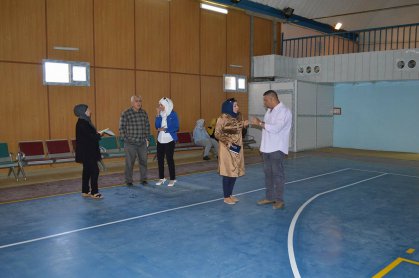 تواصل سير العمل في تجهيز قاعة الانشطة النسوية في المدينة الشبابية