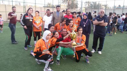 القوة الجوية يحرز لقب بطولة كرة القدم المصغرة النسوية