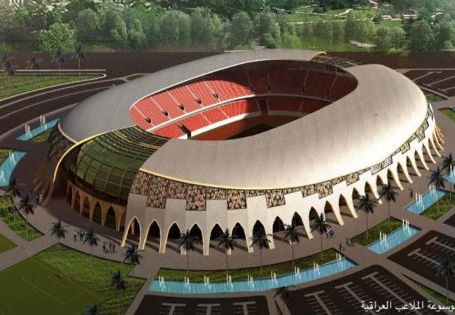 جعفر: ملعب كربلاء الاولمبي تحفة تصميمية رائعة وتراث حضاري يفتخر به الأجيال