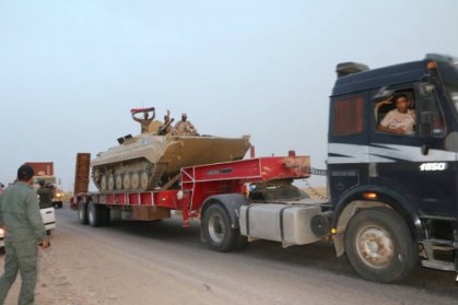 اللواء 37 في الجيش يصل الى مقر عمليات تحرير نينوى