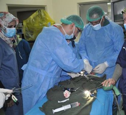 نجاح عملية جراحية كبرى لرضيع يعاني انسداد فتحتي الأنف في بغداد