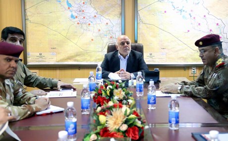 العبادي يبحث مع العمليات المشتركة خطط تحرير الفلوجة والموصل