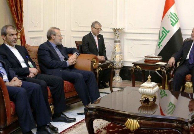 العبادي و لاريجاني يبحثان الحرب على داعش واوضاع المنطقة