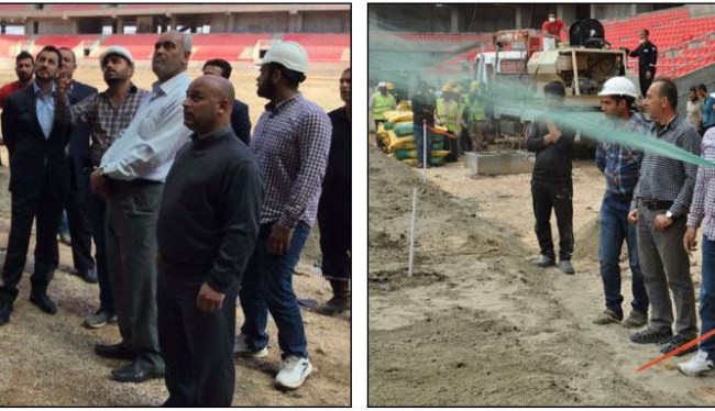 عبطان يثمن دعم مجلس ورئيس الوزراء ويدعو حكومة المحافظة لتنفيذ مشاريع الخدمات المحيطة بالملعب