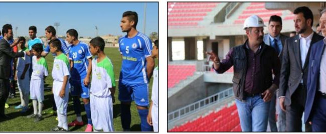 عبطان يتفقد ملعب كربلاء الاولمبي ويطمئن على سير الاعمال فيه ويؤكد إمكانية إستثماره