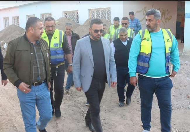 مدير عام شركة الفاو يزور مشروع الابنية المدرسية في محافظة ميسان