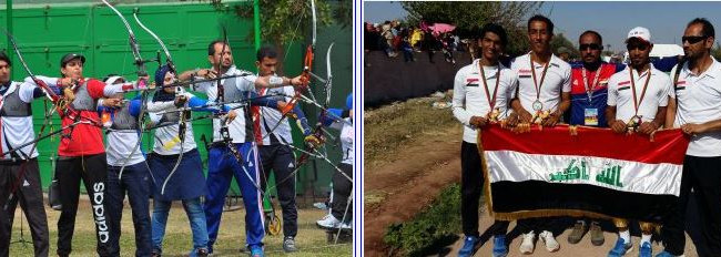 منتخب العراق بالقوس والسهم يحصل على 3 اوسمة ذهبية ومثلها فضية في ختام البطولة العربية العاشرة
