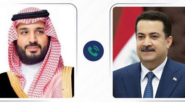 رئيس الوزراء وولي العهد السعودي يبحثان عدداً من الموضوعات ذات الاهتمام المشترك