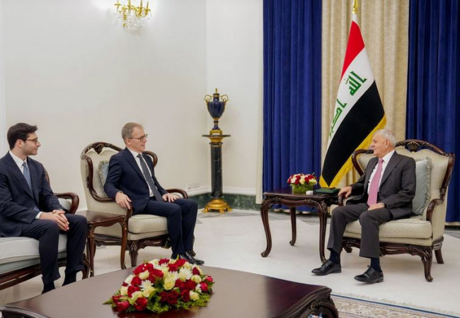 رئيس الجمهورية يؤكد على متانة العلاقات بين العراق وإيطاليا