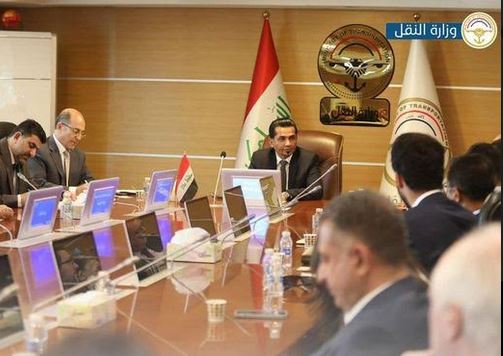وزير النقل يبحث مع رئيس مجلس الأعمال العراقي البريطاني ملف الحظر الأوروبي على الناقل الوطني