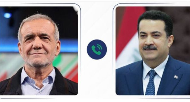 رئيس الوزراء يجري اتصالاً هاتفياً بالرئيس الإيراني المنتخب ويوجه له دعوة لزيارة العراق