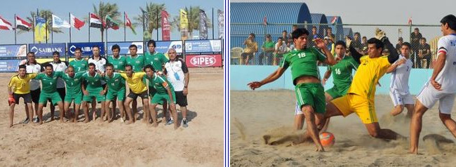 منتخبنا الوطني بكرة القدم الشاطئية يخسر بسداسية من الامارات