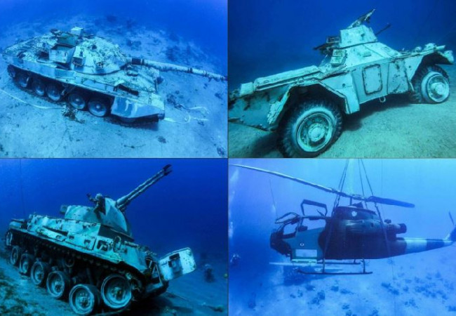 متحف عسكري أردني تحت الماء