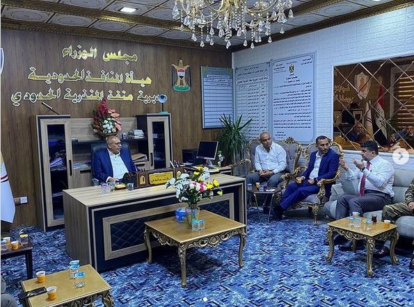 مدير عام النقل البري يطلع على سير عمل مكتب الشركة في منفذ المنذرية الحدودي .