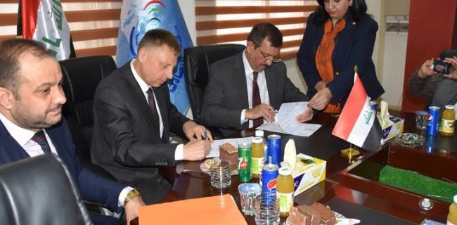 وزارة الاتصالات توقع عقد شراكة مع شركة sat Gate  اللتوانية