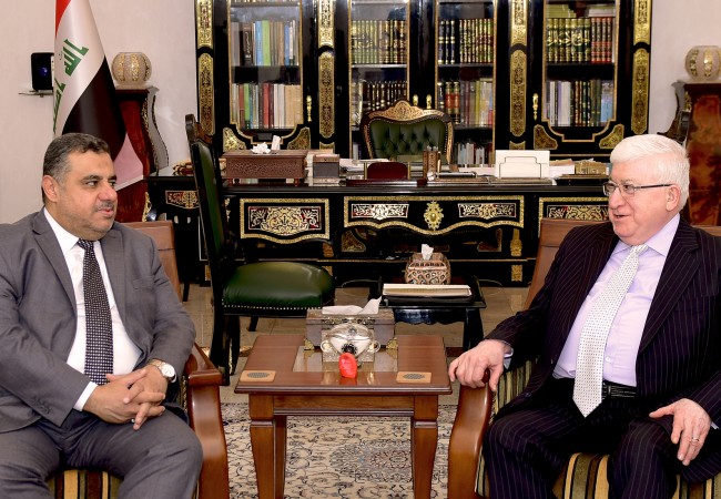 معصوم يؤكد لوفد حزب الفضيلة أهمية الحفاظ على السياقات الدستورية