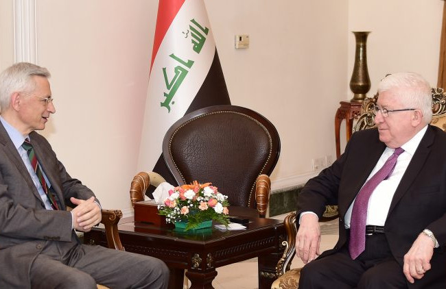 رئيس الجمهورية يثمن الدعم الفرنسي في دعم العراق