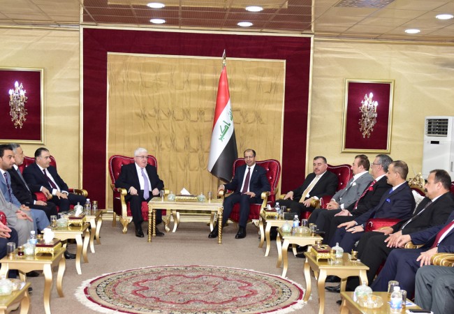 الجبوري يستقبل معصوم لبحث آخر المستجدات السياسية