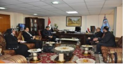 وكيل وزارة الاتصالات يبحث مع وفد ايراني سبل تطوير التعاون المشترك مابين البلدين