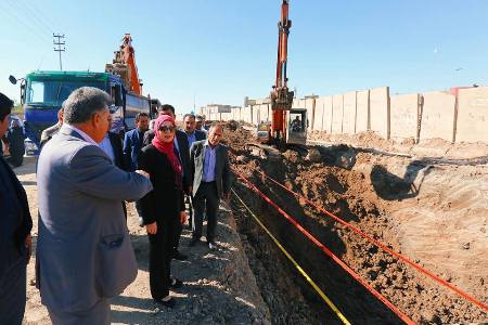 انجاز اعمال تاهيل ساحة الخلاني وفق الطراز البغدادي الاصيل