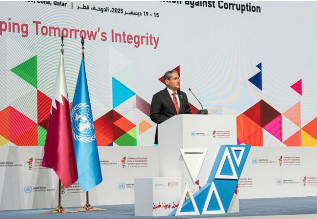 رئيس هيئة النزاهة من الدوحة: الفساد آفة دولية
