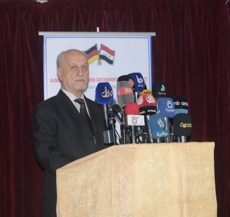 الشهرستاني يؤكد ان العراق يمتلك خطة لازالة مخلفات الاسلحة  الكيمياوية