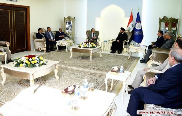 السيد عمار الحكيم يؤكد ضرورة ترسيخ السلم الأهلي والحفاظ على هوية كركوك