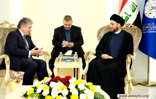 السيد عمار الحكيم: قانون الحشد الشعبي يضمن حقوق المقاتلين اللذين ضحوا لتحرير الأرض العراقية